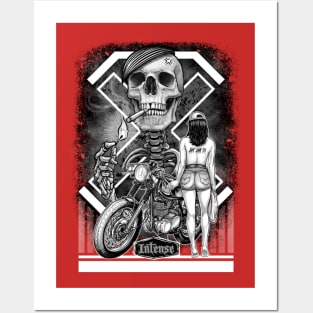 biker shirts Posters and Art